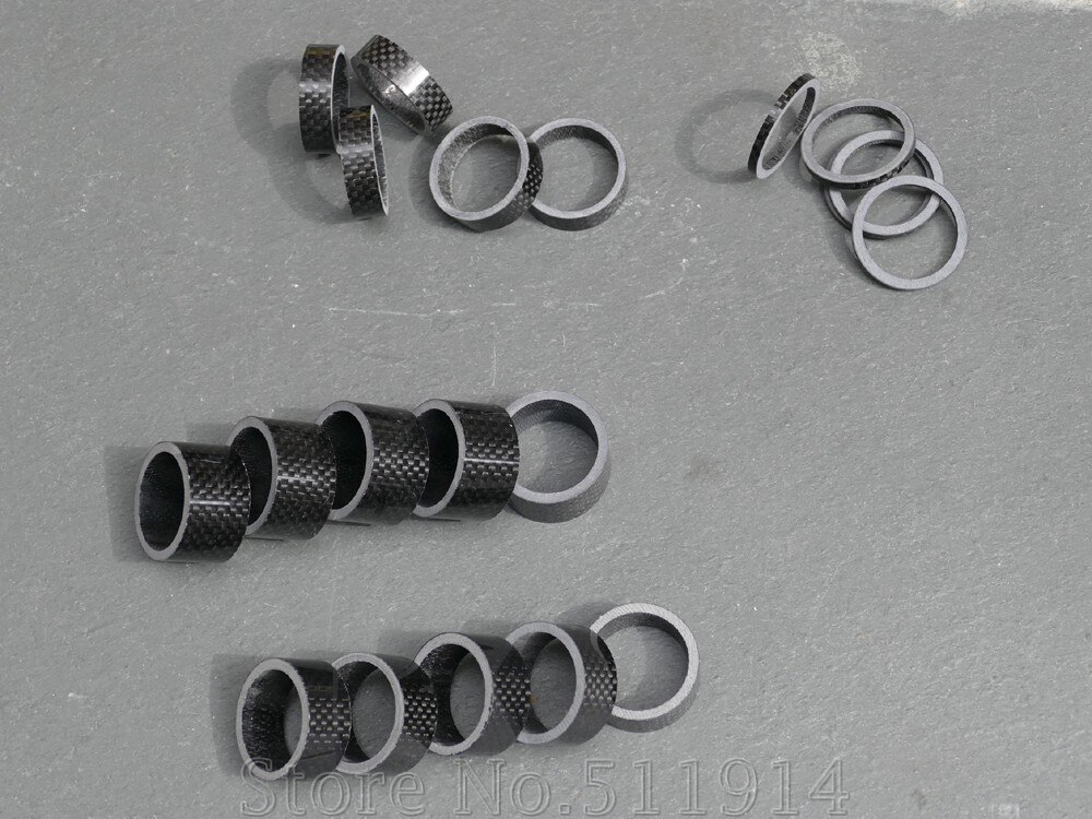 SB-1 Brand Full Carbon Headset Spacer Toray Carbon Hight : 3/5/10/15/20mm Dia. : 1 1/8" Including 5 Pcs
