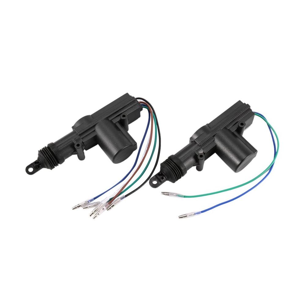 Car Lock Door Remote Control Keyless 2 Wires & 5 Wires Entry System Locking Kit with 4 Door Lock Actuator 12V