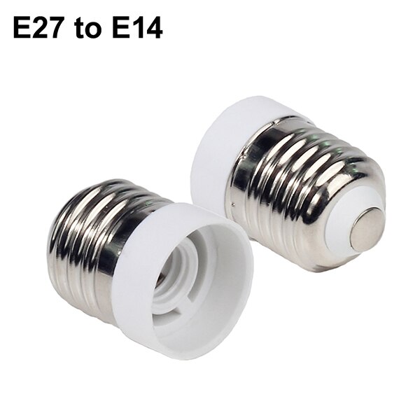 Base de lámpara E27 macho a E14 G9 E12 B22 G4 MR16 GU10 E40 hembra, soporte de lámpara, adaptador de enchufe para bombilla LED de maíz, 1 ud.: E27 to E14