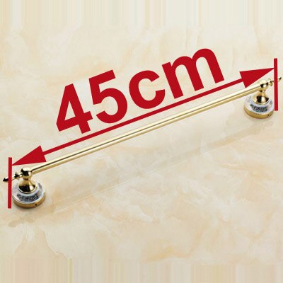 Toallero de estilo Retro montado en la pared, accesorios de baño, HYT-11896-G, 60cm, superficie dorada: L is 45 cm
