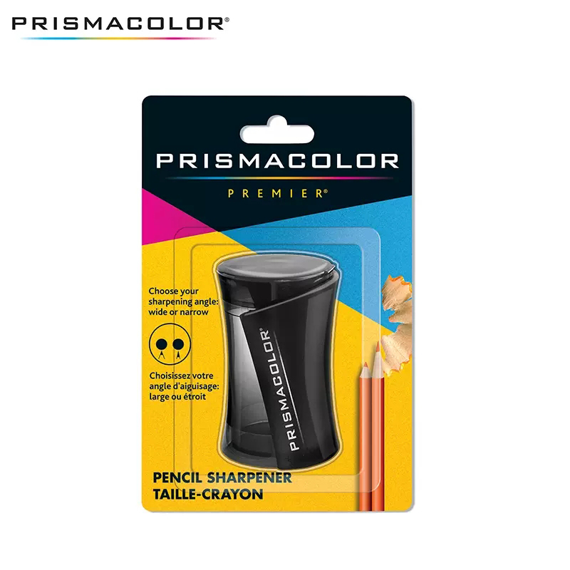 Sacapuntas American Prismacolor Premier con doble orificio, un punto ancho y fino para cobertura y detalles afilados, sacapuntas para escuela y oficina: Default Title