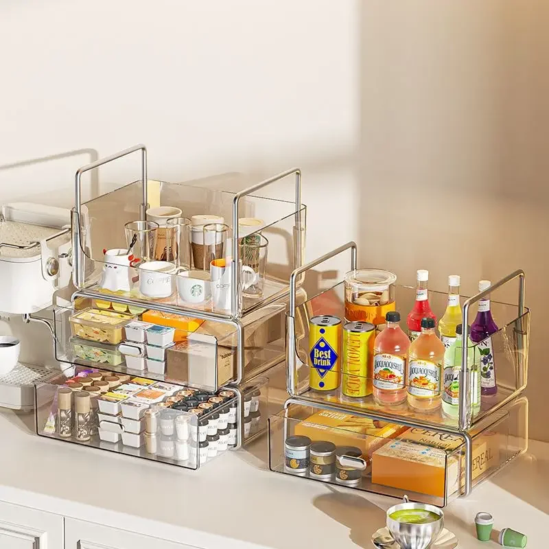 Caja de almacenamiento de escritorio para mascotas, cesta de alta apariencia para el hogar, sala de estar, cocina, aperitivos, cosméticos, papelería