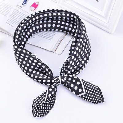 Foulard à rayures pour la tête pour femmes, imprimé, tissu pour cou, étiquette tendance, 50x50cm: TS-2