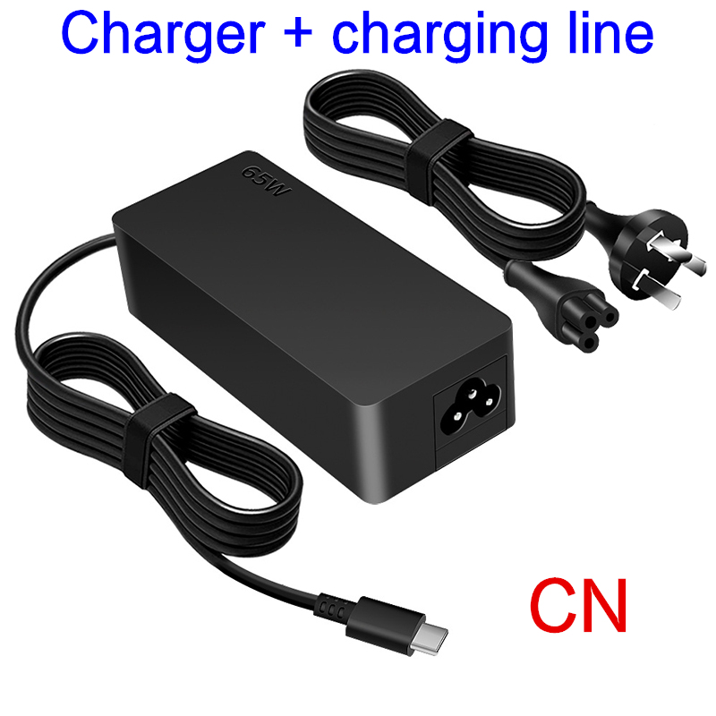 Caricabatterie portatile USB C per Lenovo ThinkPad T480 T480s T580 T580s T15g T14s T15 T14 E480 E580 E15 E14 gen 2 adattatore di alimentazione per taccuino: CN caricabatterie  linea