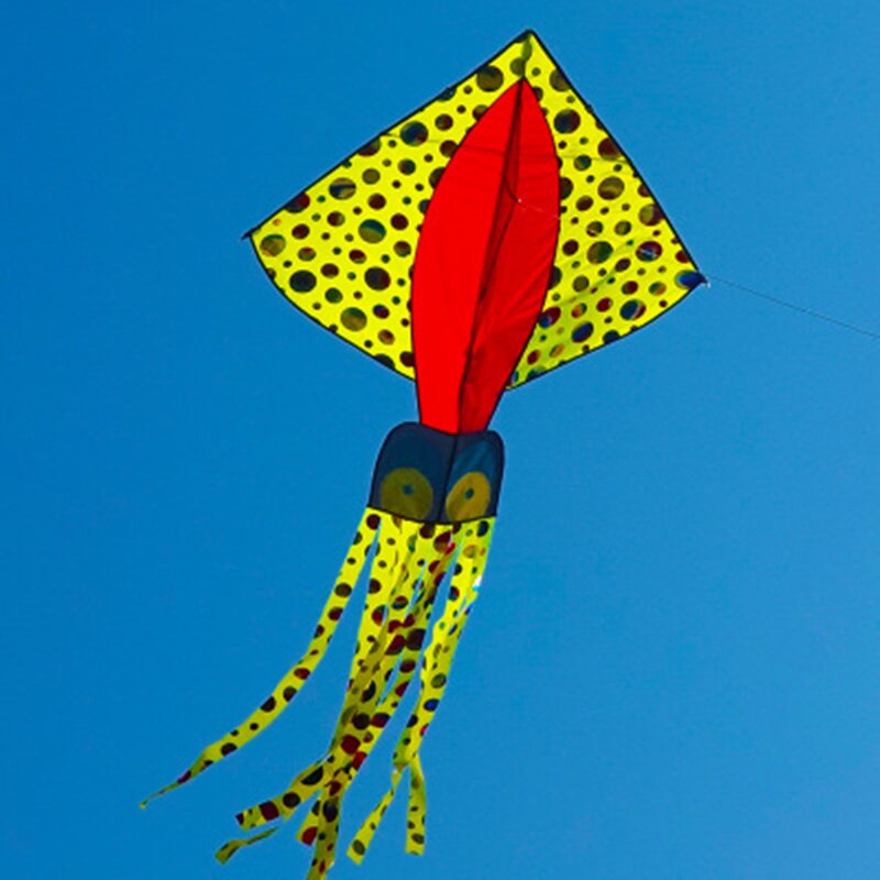 Octopus Kite - Soft Inflatable Marine Animal Kite for Kids & Adults - Polyester Outdoor Toy