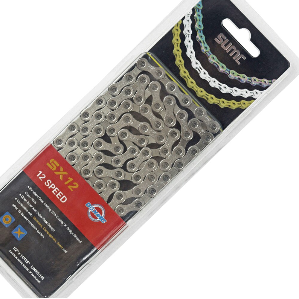 SUMC – chaîne 11S, 12 vitesses, vtt, vélo de route, titane, couleur or argent, MissingLink: SILVER