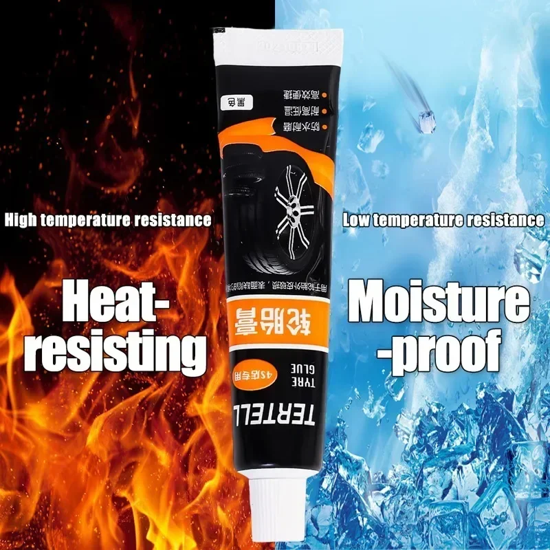 Tire Repair Glue Waterproof & High Temperature Resistant Black Sealing Waterproof And High-Temperature Resistant Repair Adhesive