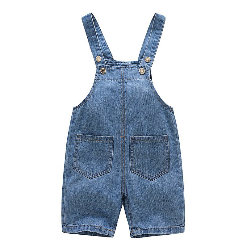 Girls Boys Jumpsuits Loose Solid Button Denim Overalls Baby Toddler Bib Overalls Kids Jeans Jumpsuit Boys Girls LZ124