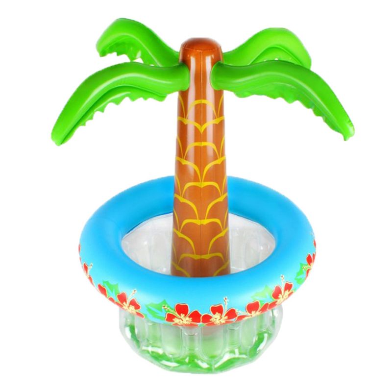 65Cm Opblaasbare Palmboom Koelers, Opblaasbare Drank Koelers Drijvende Zwembad Koeler Voor Zomer Zwemmen Party