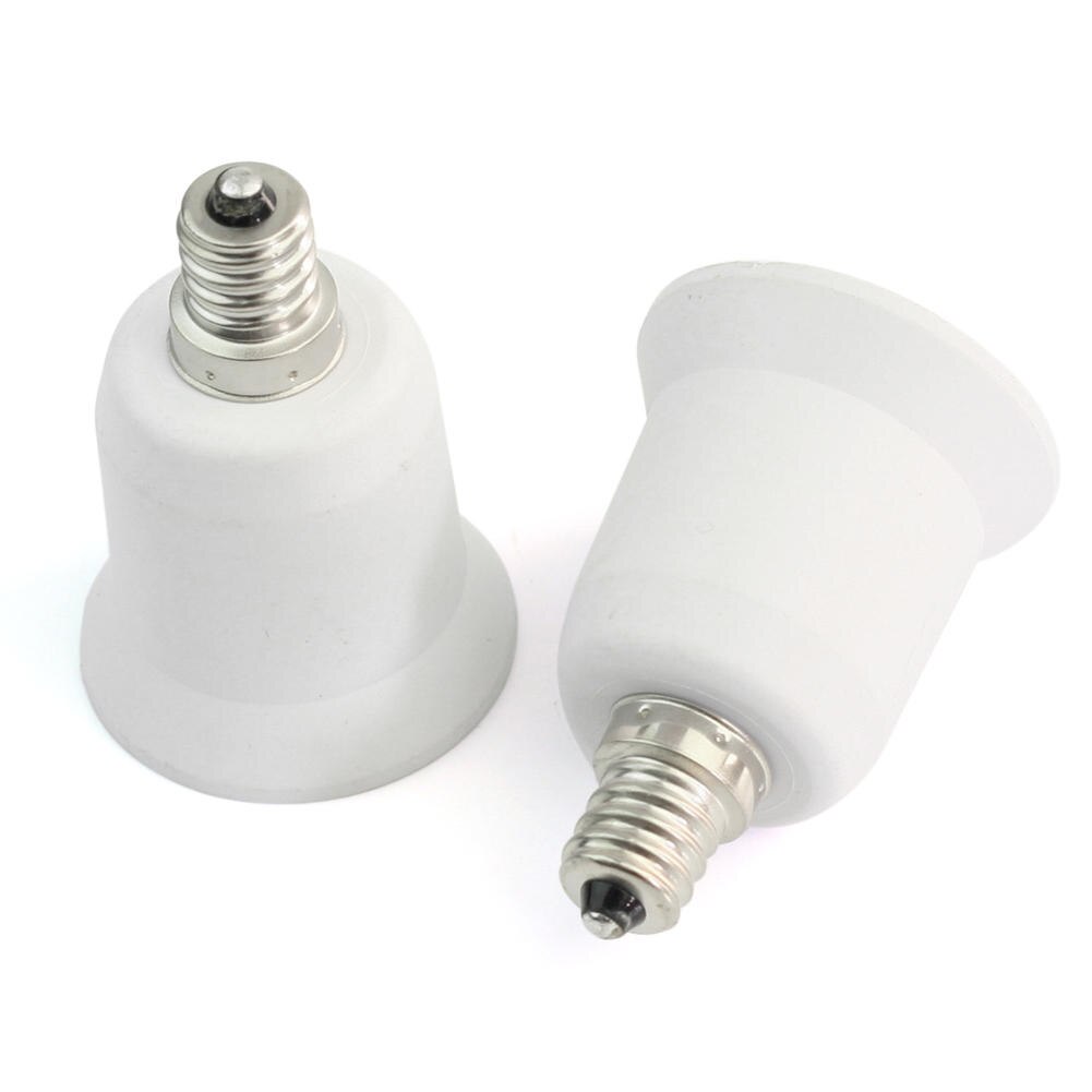 2 stks E12 Kandelaar E26 Medium Base Light Bulb Adapter Conversie Socket