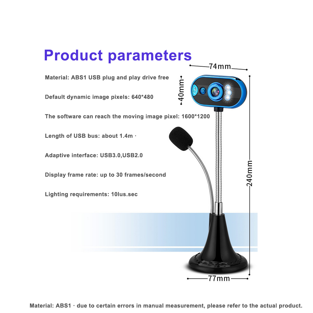 USB Mini Camera Built-in Microphone High-end Video Call Computer Peripheral Web Camera PC video Conference