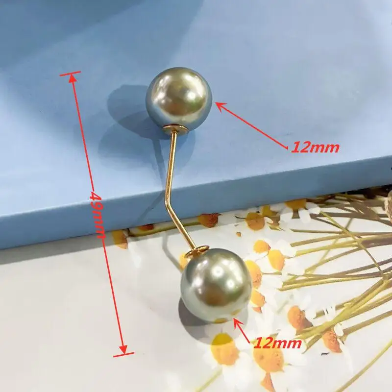 Women Tightening Waistband Pin Double Pearl Brooches Metal Lapel Pin Brooch Pins Sweater Shirt Cardigan Brooch: Ginger / Light Yellow Gold Color