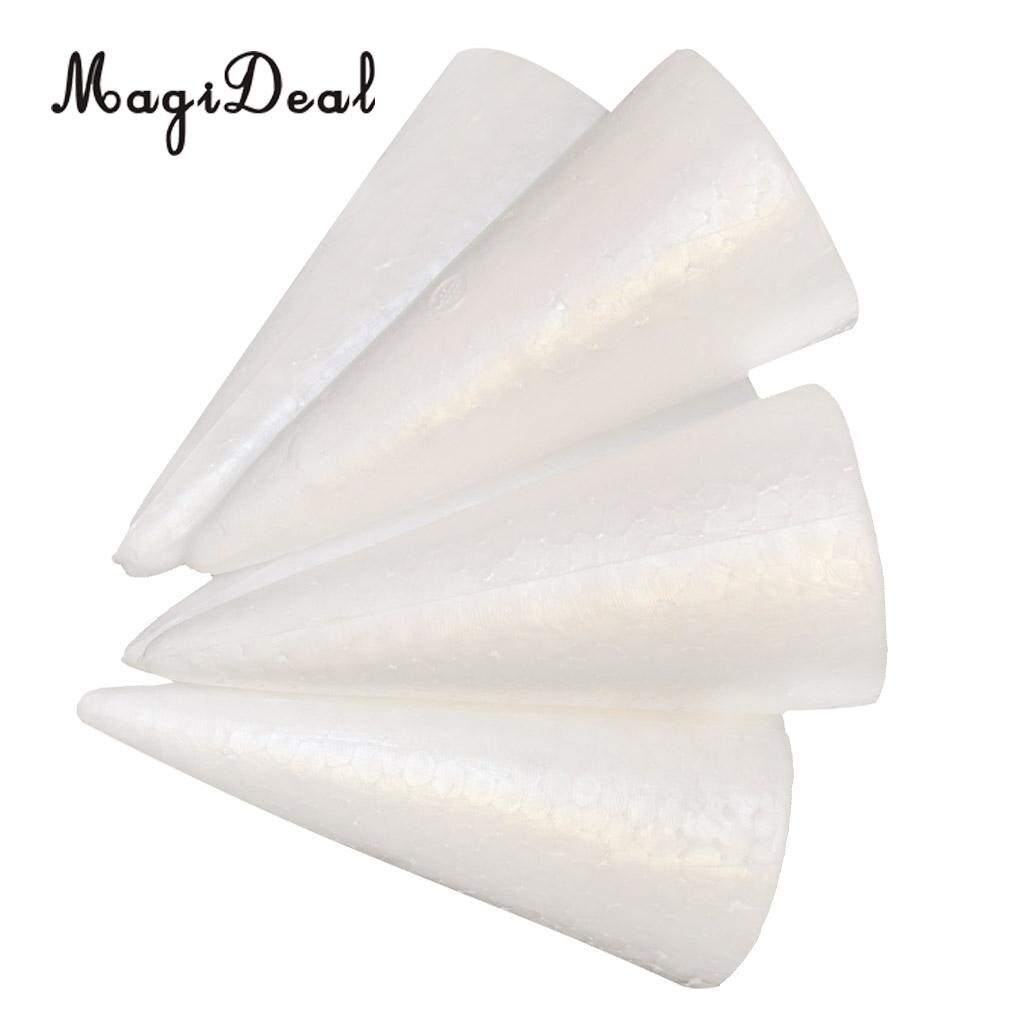 10pcs DIY Christmas Tree Styrofoam Foam Material for Kids Craft Xmas Decoration 150mm