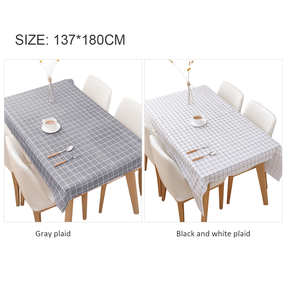 PVC Tafelkleed Plaid Patroon Olie-Proof Waterdichte Tafel Dekken voor Decoratieve Keuken Buffet Dining Bureau Party Wedding Decor