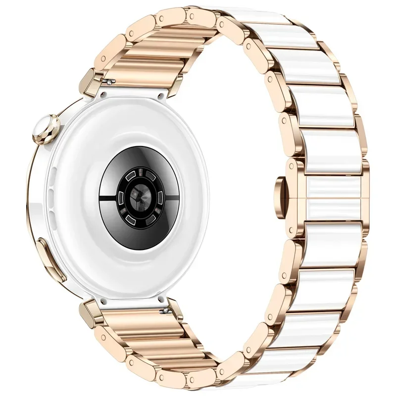 18mm Luxury Ceramic Strap for Huawei Watch 5 GT5 Pro 42mm Butterfly Buckle Wristband For Huawei GT5 GT4 41mm Band