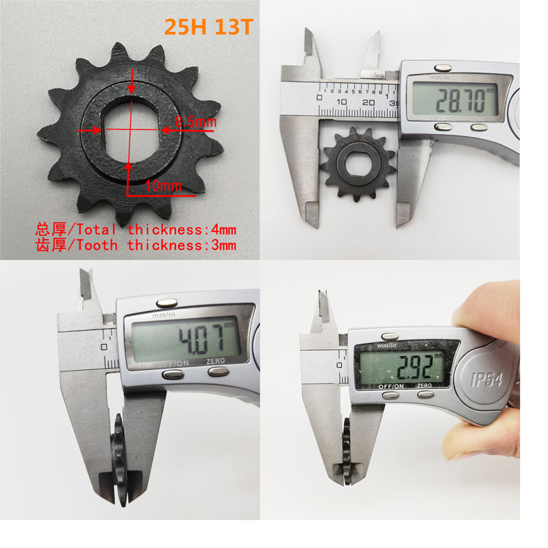 Elektro Rolle 8t 9t 11t 13t 25h 410 420 Kettenrad für 25h Ketten Motor- Ritzel mein1020 bm1109 mein1016z mein1018 Gleichstrom Motor-