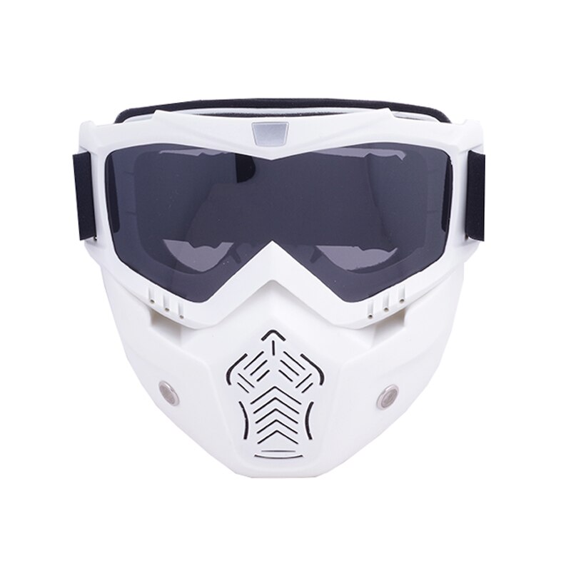 Men Women Ski Goggles Snowboard Snowmobile Eyewear Detachable Mask Snow Winter Skiing Glasses Motocross Sunglasses: S044 Gray Lens