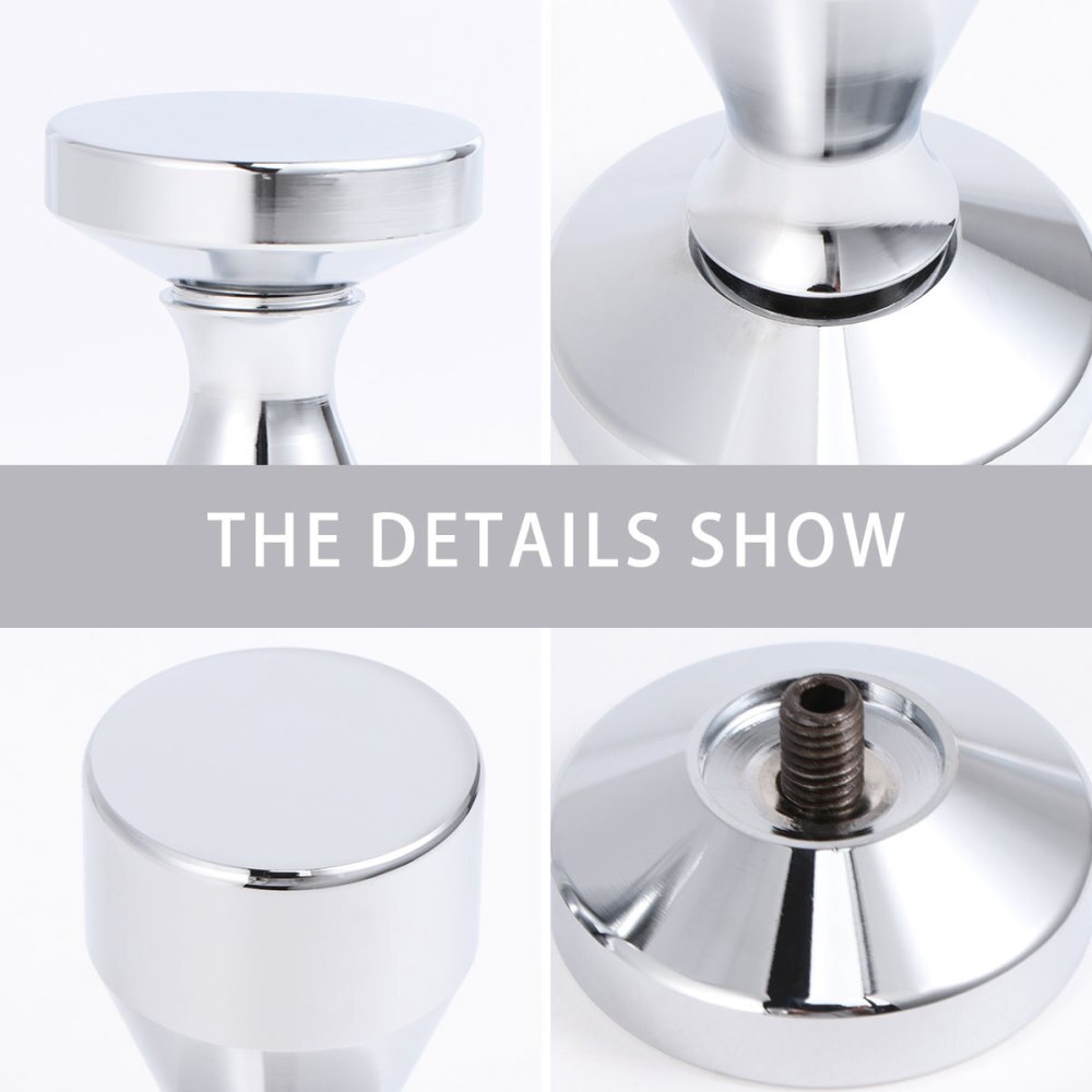 51mm Handheld Stainless Steel Coffee Tamper (Silver)