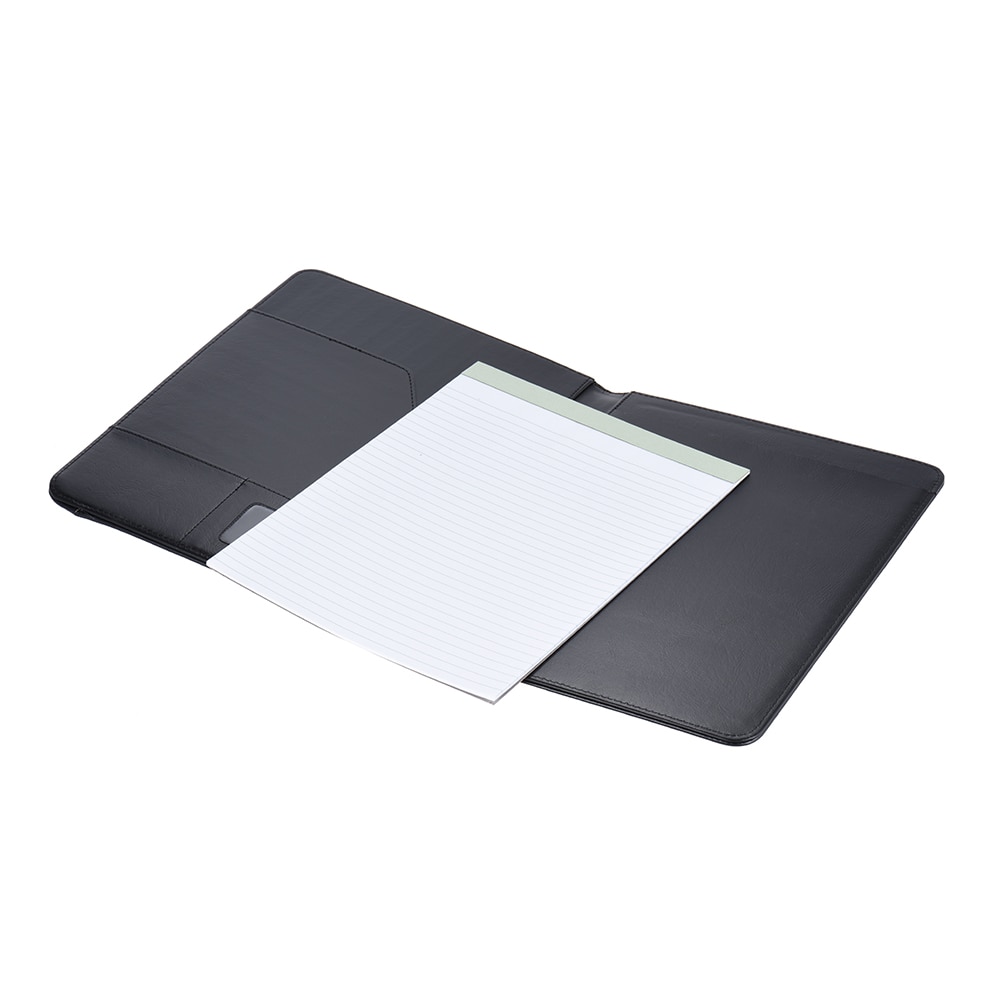 A4 PU Folder Bag Portfolio Padfolio Folder Document Case Leather Multifunctional Business Organizer with Business Card Holder