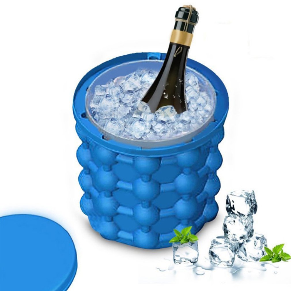 Silicone Ice Maker Fast Cold Ice Bucket Ice Storage Silicone Bucket