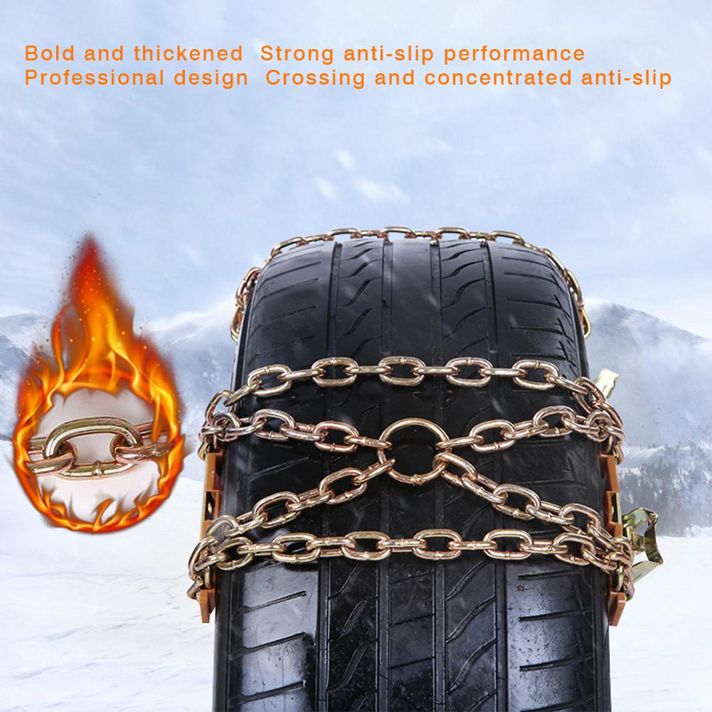 1 Pcs Kleine/Grote Auto Sneeuwketting Duurzame Metalen Anti-Slip Crossing Band Keten Band Tractie Blokken Voor ijs Sneeuw Zand Klimmen Modder