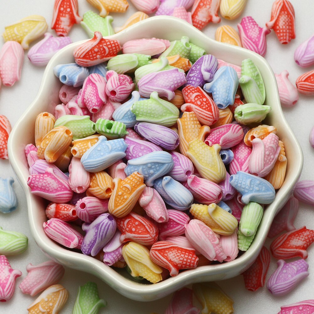 Mehrfarbige, niedliche acrylperlen in cartoon-form, lose zwischenperlen für die schmuckherstellung (diy-ketten, ohrringe, halsketten, armbänder)