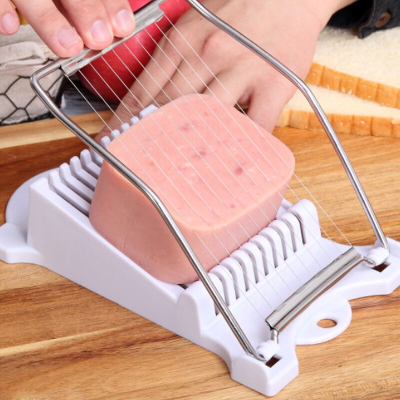Rvs Ham Slicer Lunch Vlees Slicer Banana Cutter Ei Worst Slicer Thuis Multifunctionele Keuken Gadgets Ye-Ho