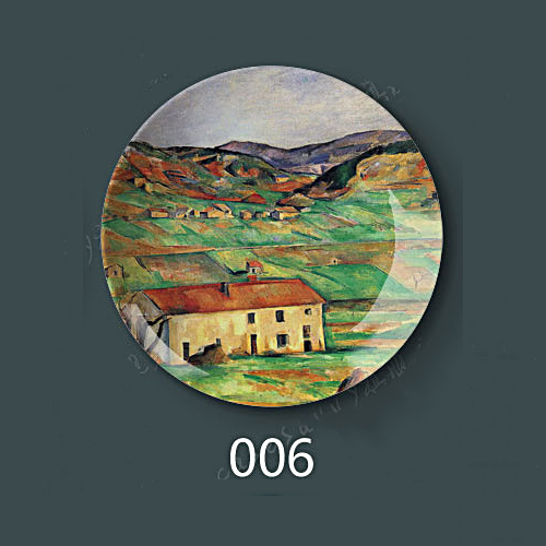 8 "Inch 20.5Cm Diameter Paul Cezanne Schilderen Porselein Decoratieve Thuis Hal Muur Opknoping Plaat Arts Disc: 6