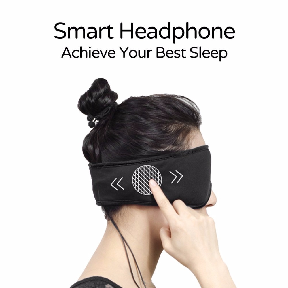 Sleepace Sleep Headphones,Comfortable Washable Eye Mask with Sound blocking/ Noise Cancelling Earphone Smart App remote control