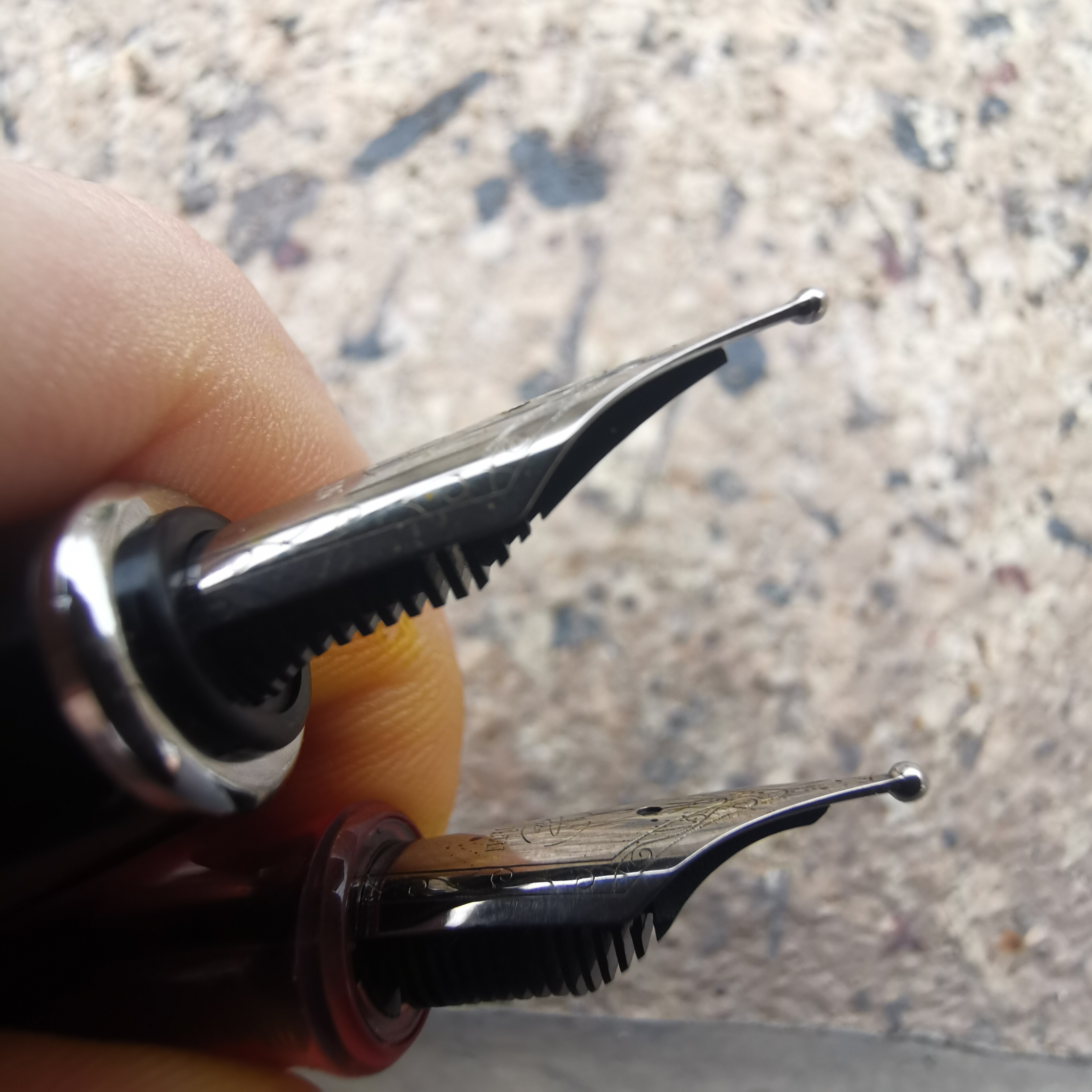 Punta de pluma estilográfica redonda ancha (1,2mm) o doble ancha (1,5mm) para pulir tinta, pluma para de negocios de escritura, 1 ud.