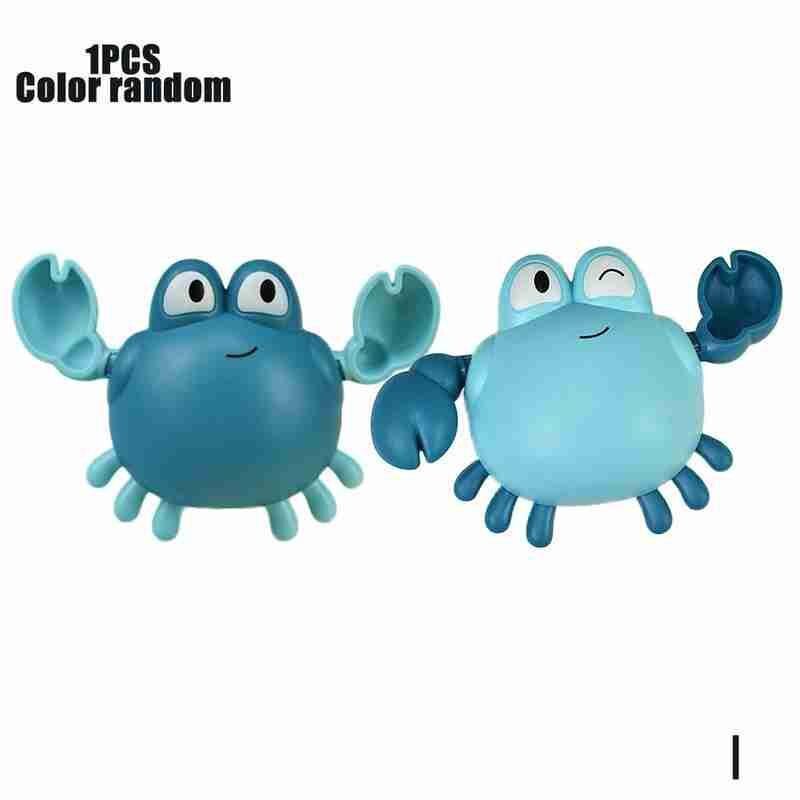 1Pcs Bad Wind-Up Speelgoed Leuke Cartoon Krab Pinguïn Walvis Water Walvis Baby Water Speelgoed Pinguïn Bad Baby baby Speelgoed Speelgoed Voor Kinderen C0W1: I