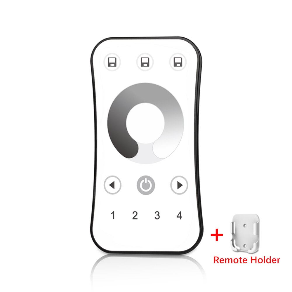 Led dimmer 12v 5v 24v 36v pwm trådlös rf led dimmer strömbrytare med 2.4g 4- zon fjärrkontroll för enfärgad led remsa: Endast lsd -r6