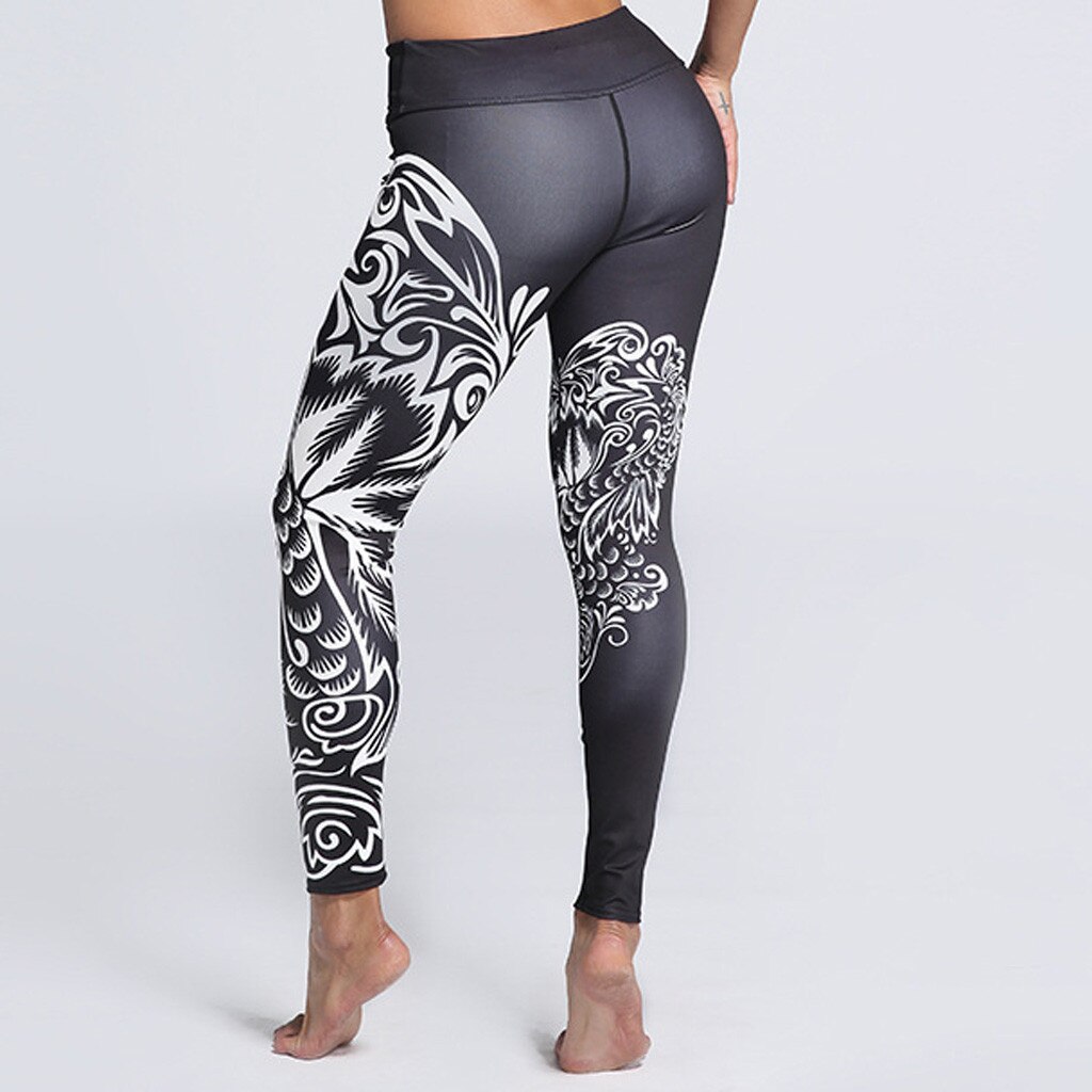 Women 3D Printed Leggings Push Up High Waist Leggings 3D Digital Tree Print Slim Polyester Harajuku Legging #T1Q