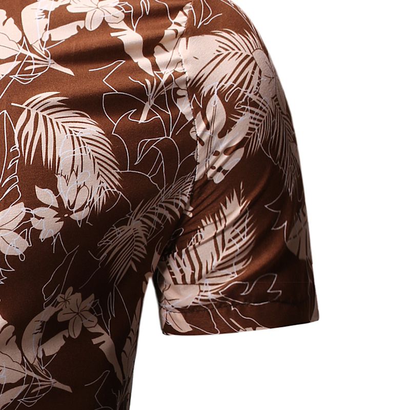 Heren strand hawaii overhemd merk korte mouwen overhemd heren plus size bloemen overhemden heren vakantie overhemd camisas xxxl