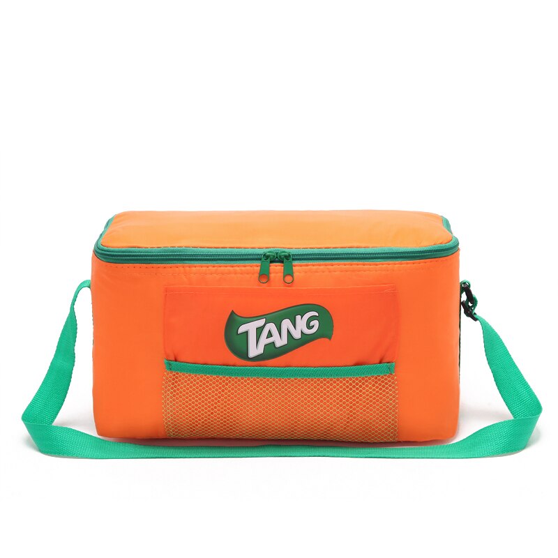 Tote School Voedsel Opslag Zakken Thermische Zak Cooler Bento Container Picknick Box Lunch Tas Met: Oranje