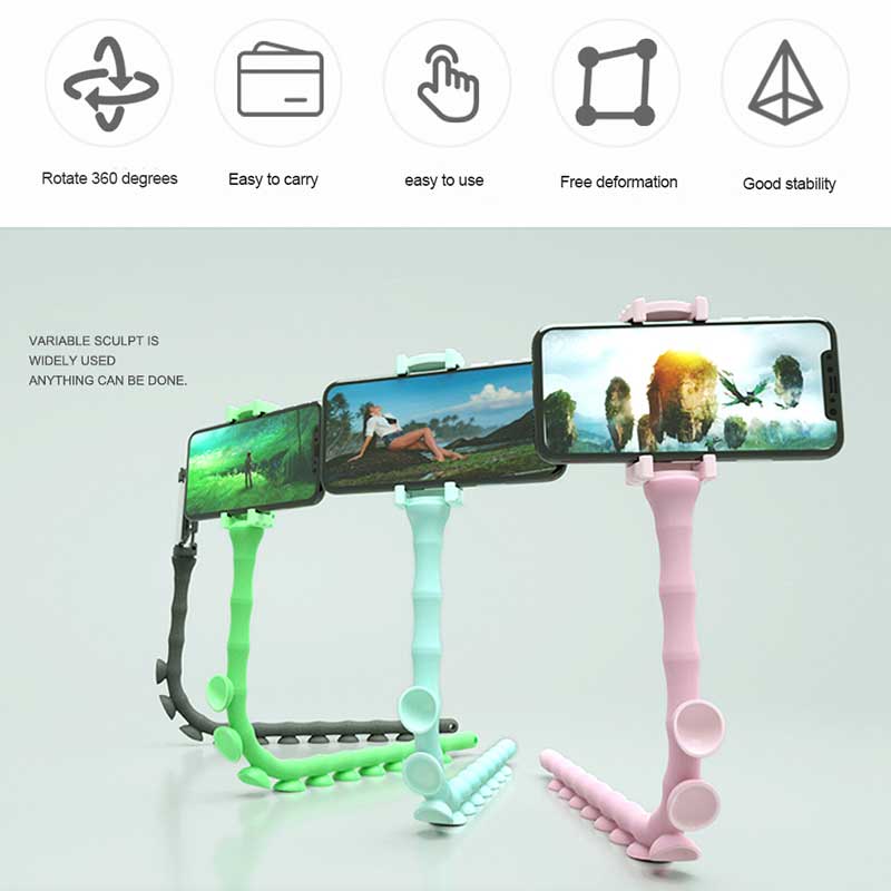 Rups Lui Beugel Mobiele Telefoon Beugel Worm Beugel Zuignap Ondersteuning Muur Houder