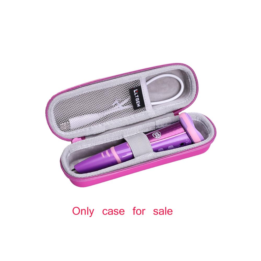 Ltgem estojo rígido de eva impermeável, para leapfrog leap-start-go sistema-pink: Default Title