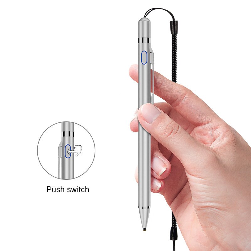 Active Stylus Pen For Samsung Galaxy Tab A8 10.5 SM X200 X205 A7 10.4 T500 Tablet Pencil Touch Pen stylus with Spring Rope case
