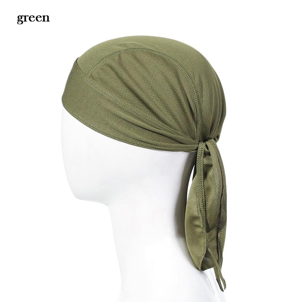 Bandana unisexe pour cyclisme en plein air, 1 pièce, casquette de Pirate respirante à séchage rapide, doublure de casque, refroidissement de vélo, couvre-chef de Sport: green