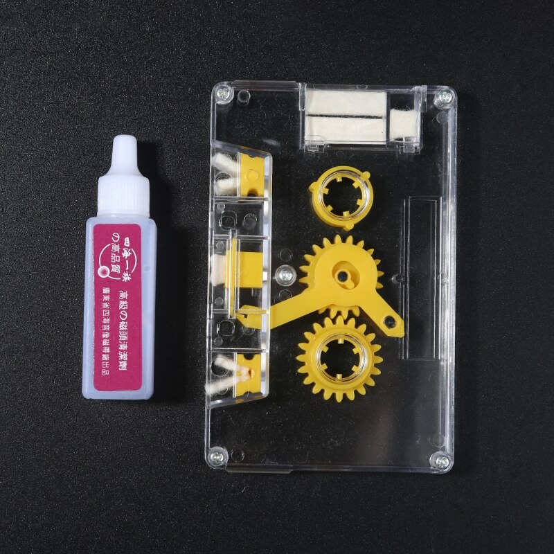 Cassette Tape Head Demagnetizer Cleaner Cleaning Fluids Deck Players Recorder Maintenance Supplies