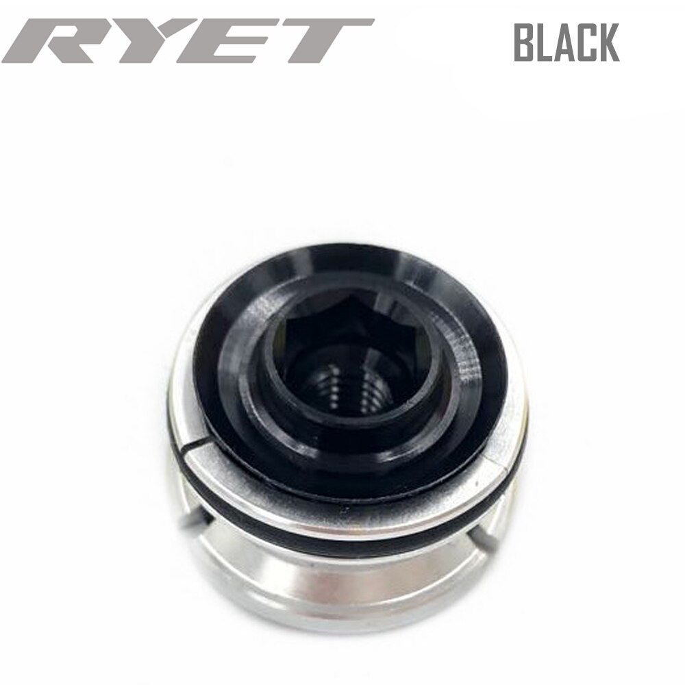 Ultra Light Carbon plug Bicycle Fork Headset Stem Top Cap Key Expander 28.6mm 1 1/8 Steerer Plug For Road MTB Headset Expander: black