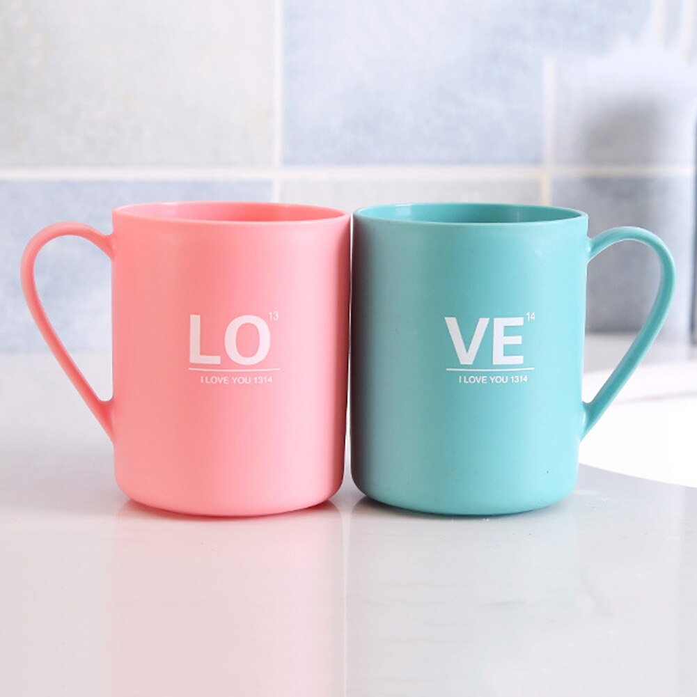 Household Bathroom Plastic Tea Mug Brushing Toothbrush Couple Washing Cup Mug bathroom bath banheiro salle de bain badkamer