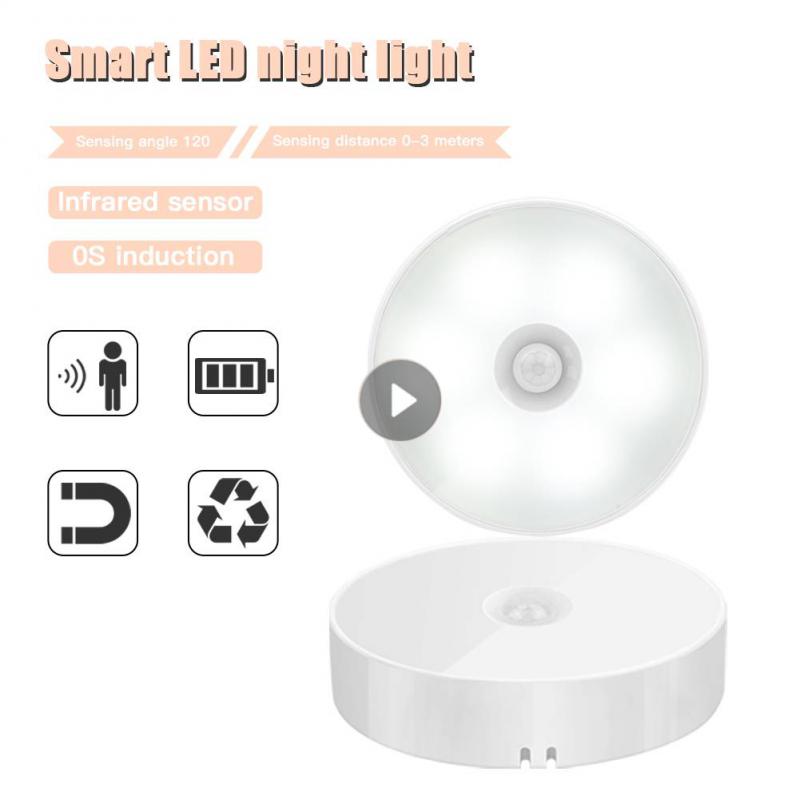 Led Menselijk Lichaam Inductie Nachtlampje Oplaadbare Led Motion Sensor Nachtverlichting Nachtlampje Kast Slaapkamer Keuken Trap Lamp