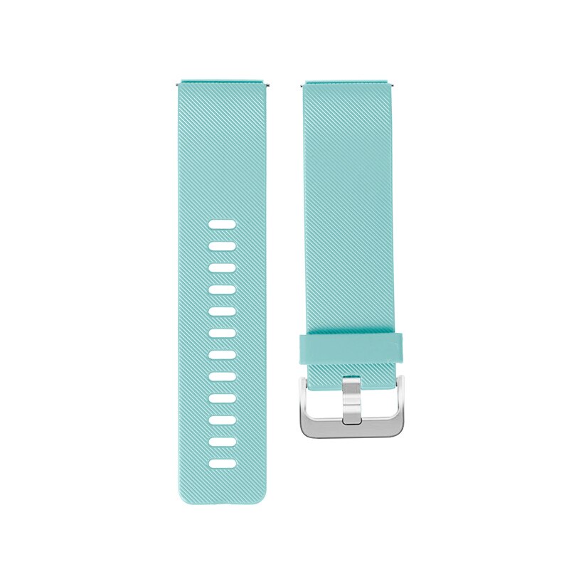 Bracelet en Silicone pour fitbit blaze bracelet de remplacement bracelet bracelet ceinture de poignet Correa smartwatch bracelet de montre en caoutchouc + boucle en métal: green / size L