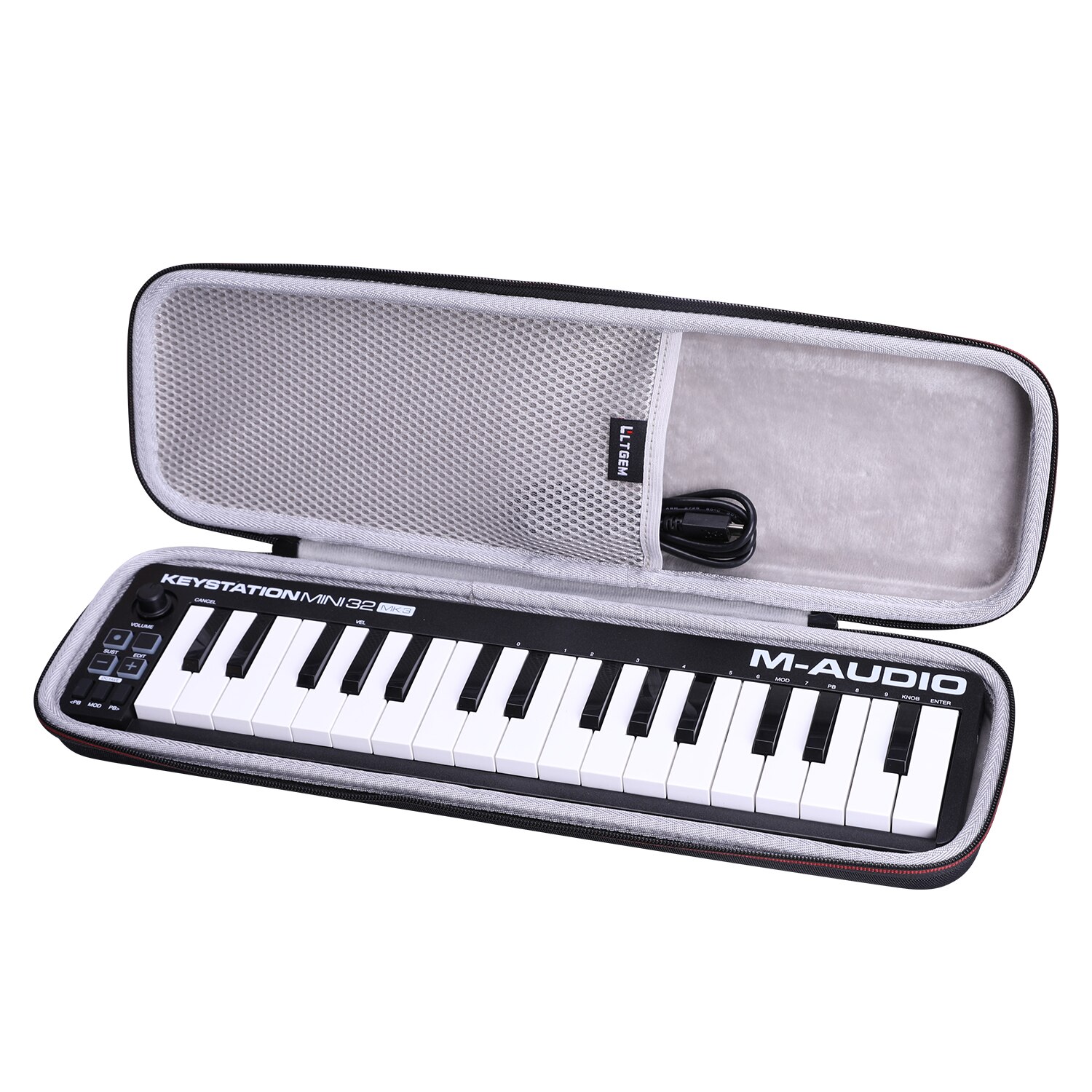 Ltgem Waterdichte Eva Hard Case Voor M Audio Keystation Mini 32 MK3 Ultra Draagbare Midi Keyboard Controller