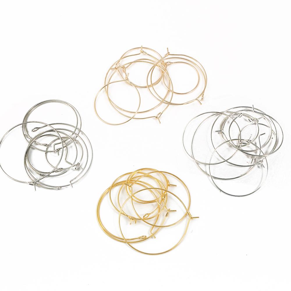 50 teile/lose KC Gold/Rhodium Runde Jump Ringe Eisen Verdreht Geschlossen Ringe Für DIY Schmuck Machen Zubehör