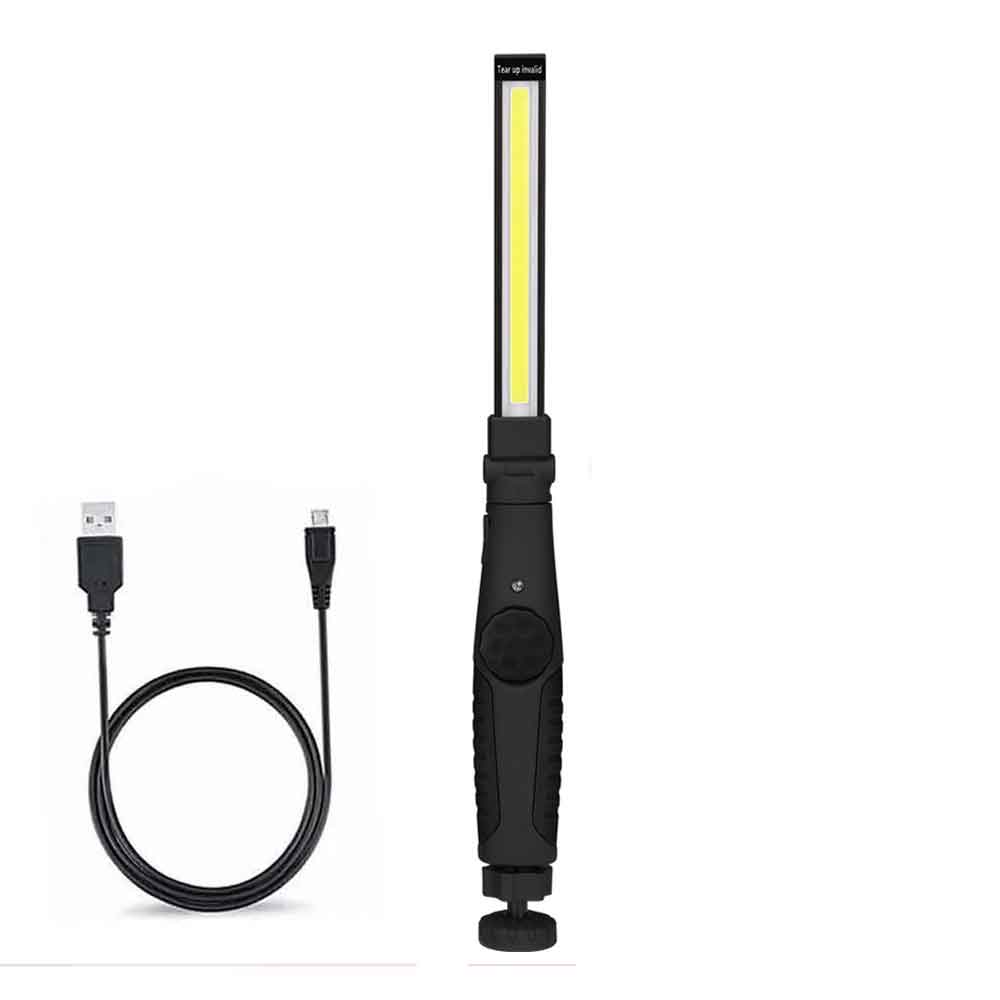 ANYIGE 800 Lumens Stepless Dimming COB LED Portable Work Lights USB Rechargeable Slim and Folding Lantern with Magnet Night Lamp: Foldable