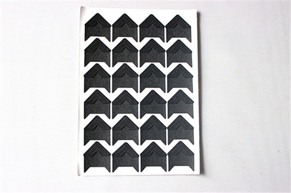 24 pcs (1 sheets) DIY Photo Album Scrapbook Corner Sticker Photo Albums kraft Paper Stickers for Photo Albums Frame Decoration: Black