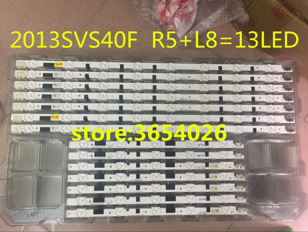 2PCS LED Backlight Lamp strip 13leds For SamSung 40" D2GE-400SCA-R3 TV UA40F5500 2013SVS40F UE40F6400 D2GE-400SCB-R3 LCD