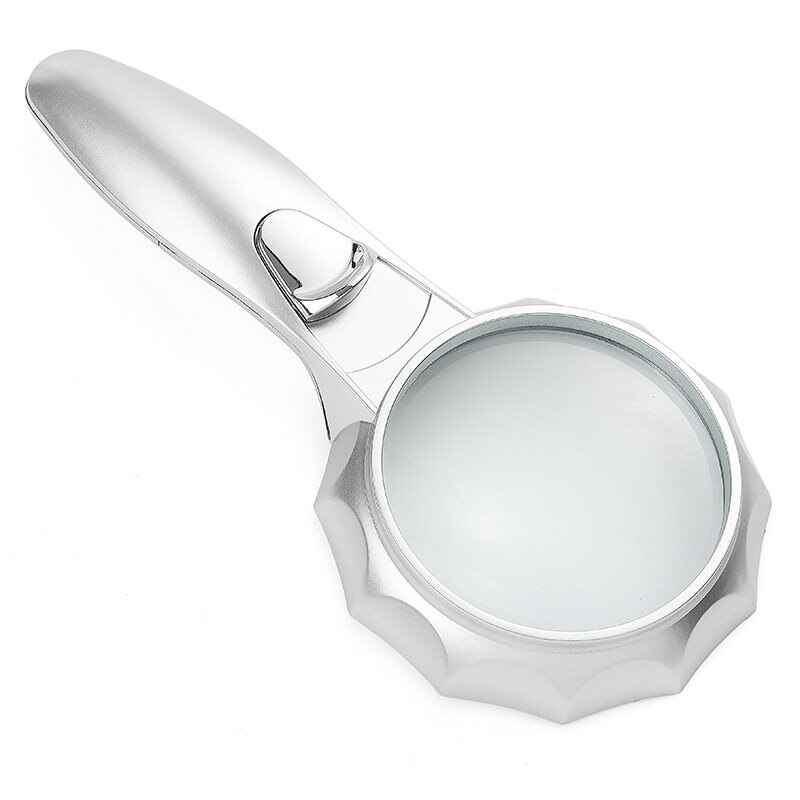 Magnifying Glass with Led Lights High Magnification Jewelry Magnifier Handheld 7 Times LED Light Optical Old Reading